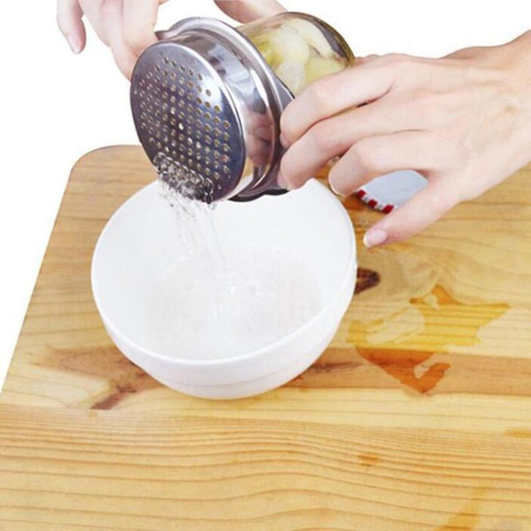 Stainless Steel Food Can Strainer Sieve Tuna Press Lid Oil Drainer Remover Can Water Filter Colander