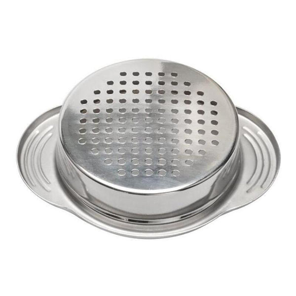 Stainless Steel Food Can Strainer Sieve Tuna Press Lid Oil Drainer Remover Can Water Filter Colander